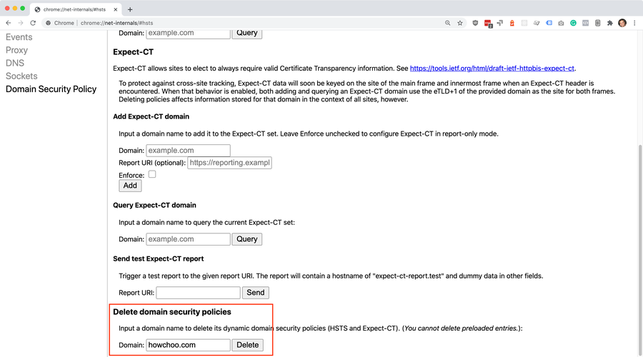 domain security policies