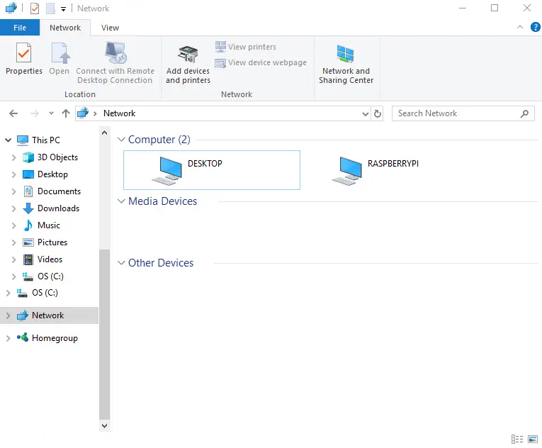 transfer files to raspberry pi using samba