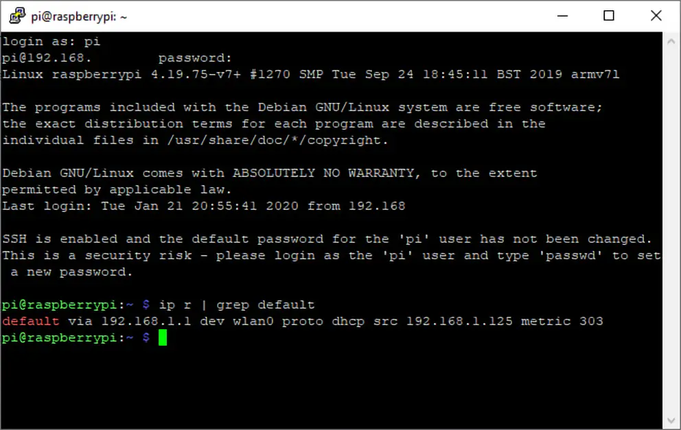 raspberry pi set static ip address eth0